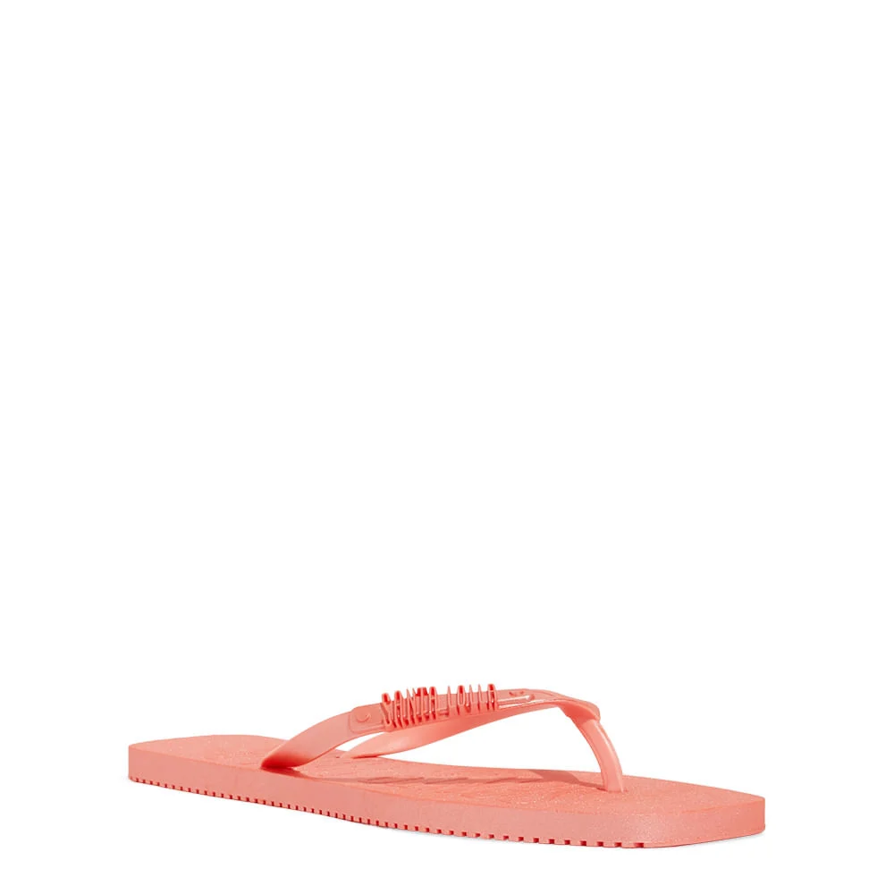 Chinelo Flip Flop Borracha Laranja - vista 2 de 4