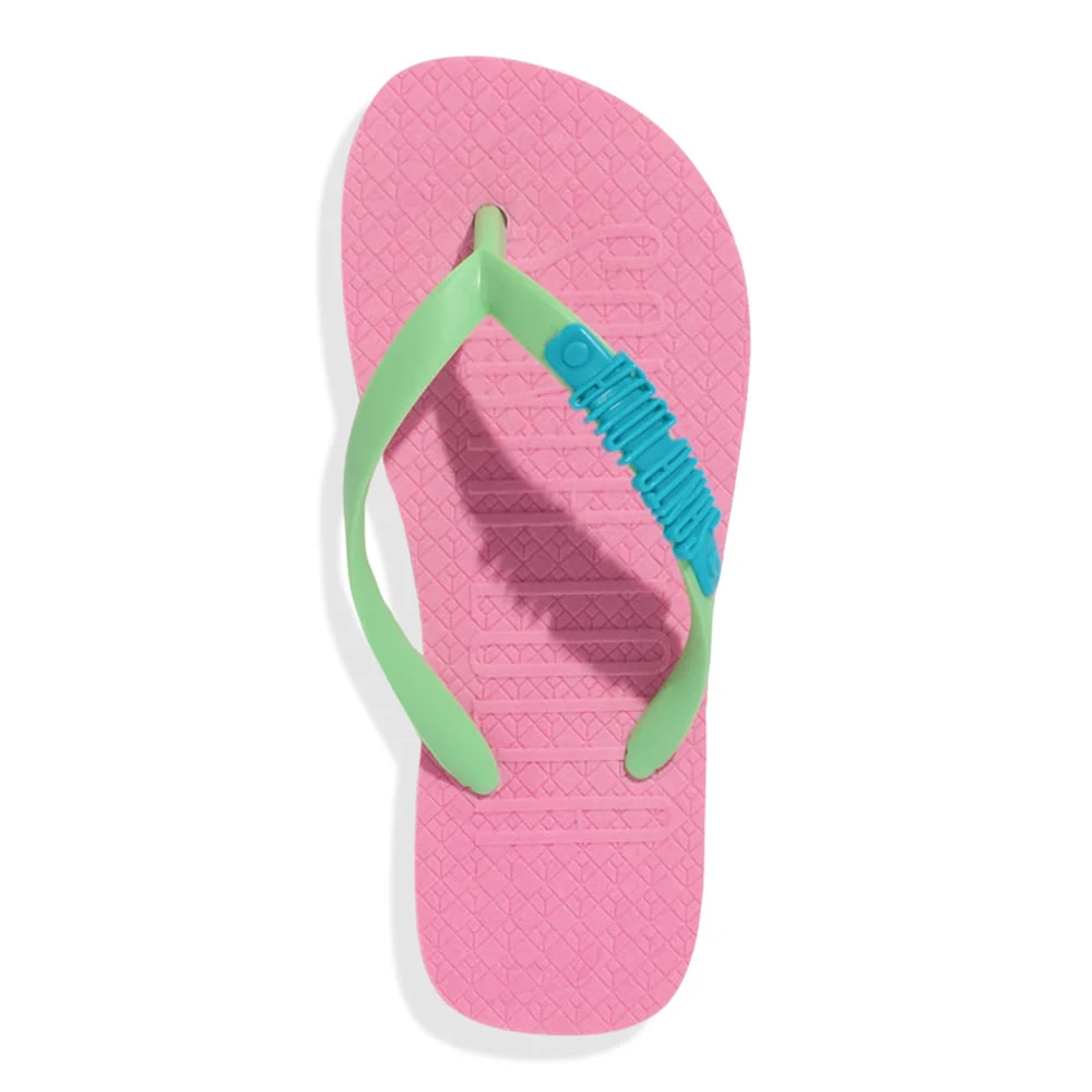 Chinelo Flip Flop Borracha Rosa Chiclete - vista 3 de 4