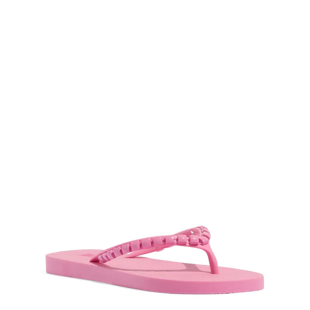Chinelo Flip Flop Borracha Rosa Chiclete - vista 2 de 4