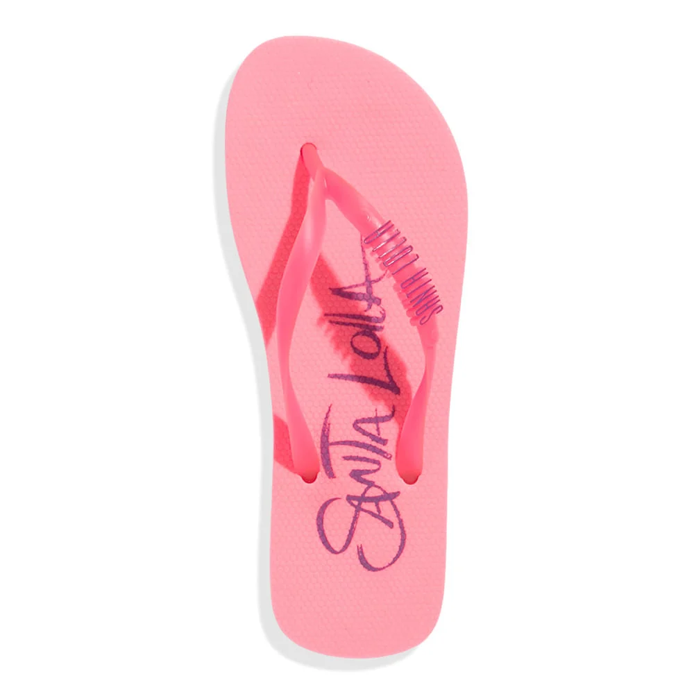 Chinelo Flip Flop Borracha Rosa Chic Jelly - vista 3 de 4