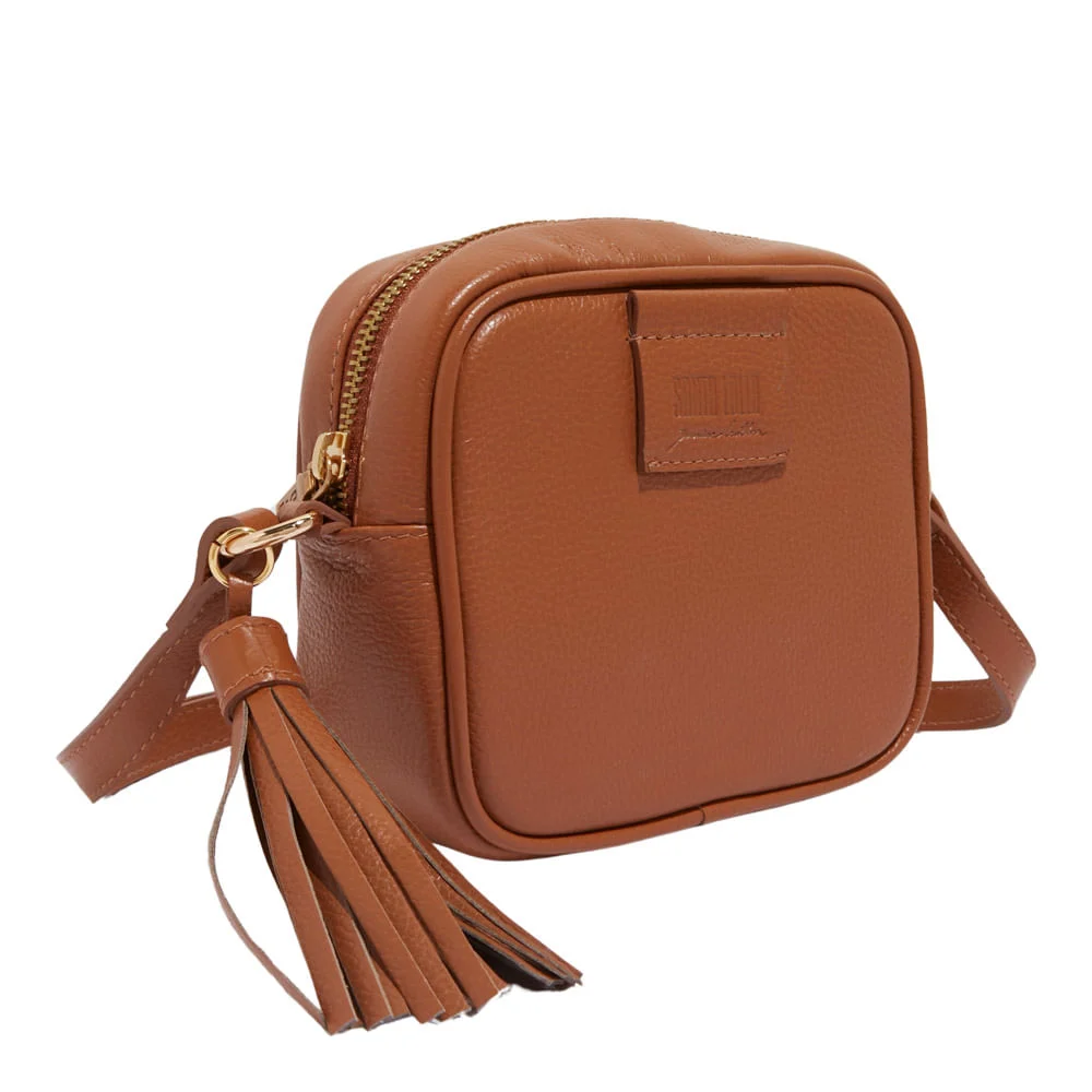 Bolsa Camera Bag Marrom Safari Couro Floater - vista 2 de 3
