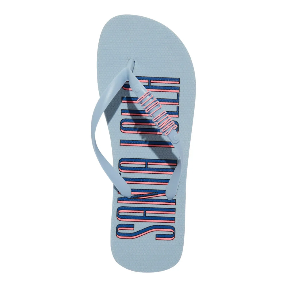 Chinelo Flip Flop Borracha Azul - vista 3 de 5
