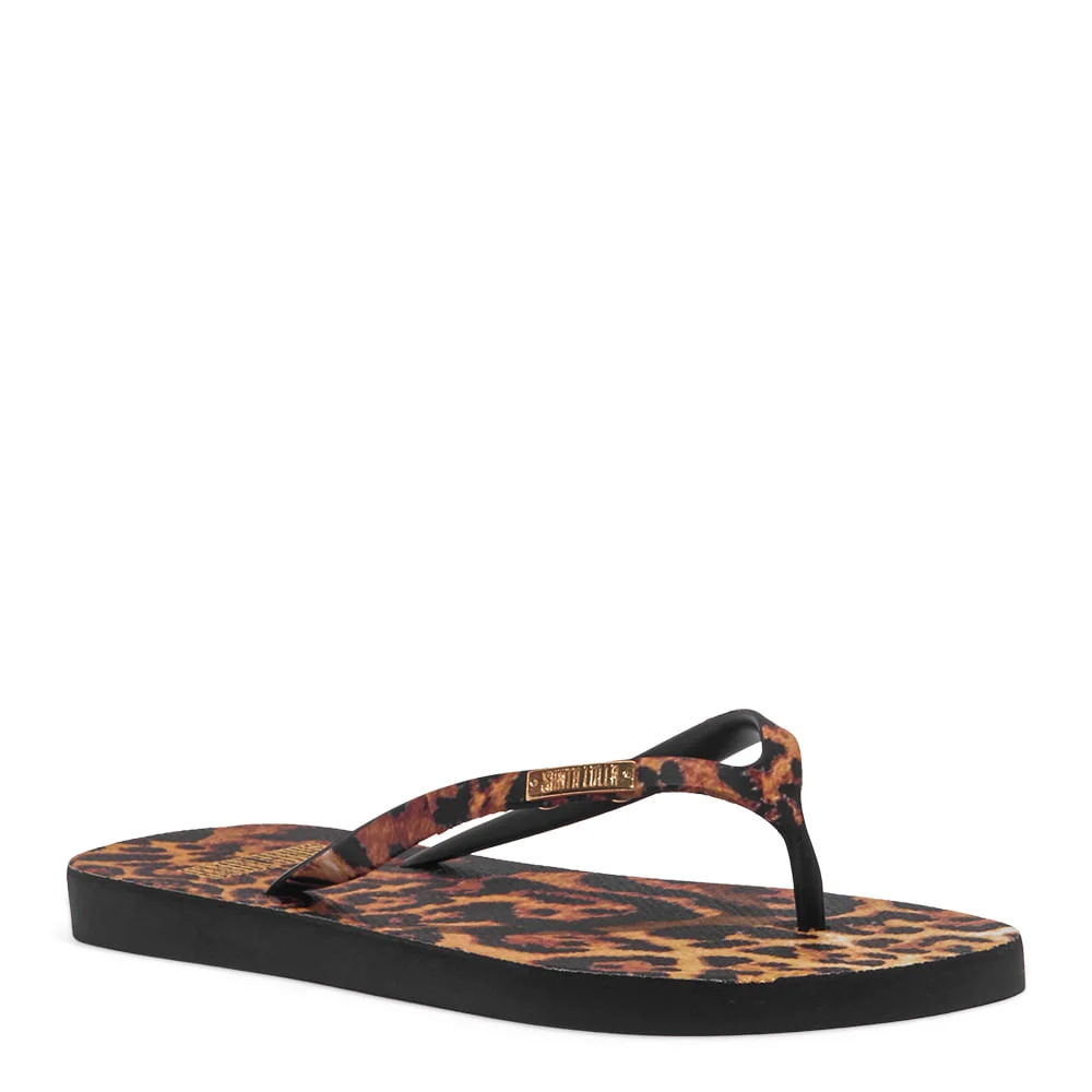 Chinelo Flip Flop Borracha Animal Print Onça - vista 2 de 4