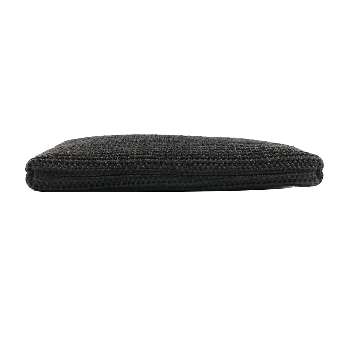 Clutch Grande Palha Tramado Preta - vista 6 de 6