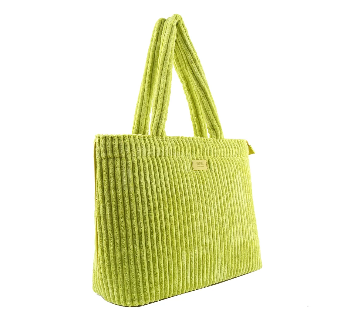 Bolsa Shopper Bag Atoalhado Verde Neon - vista 2 de 3