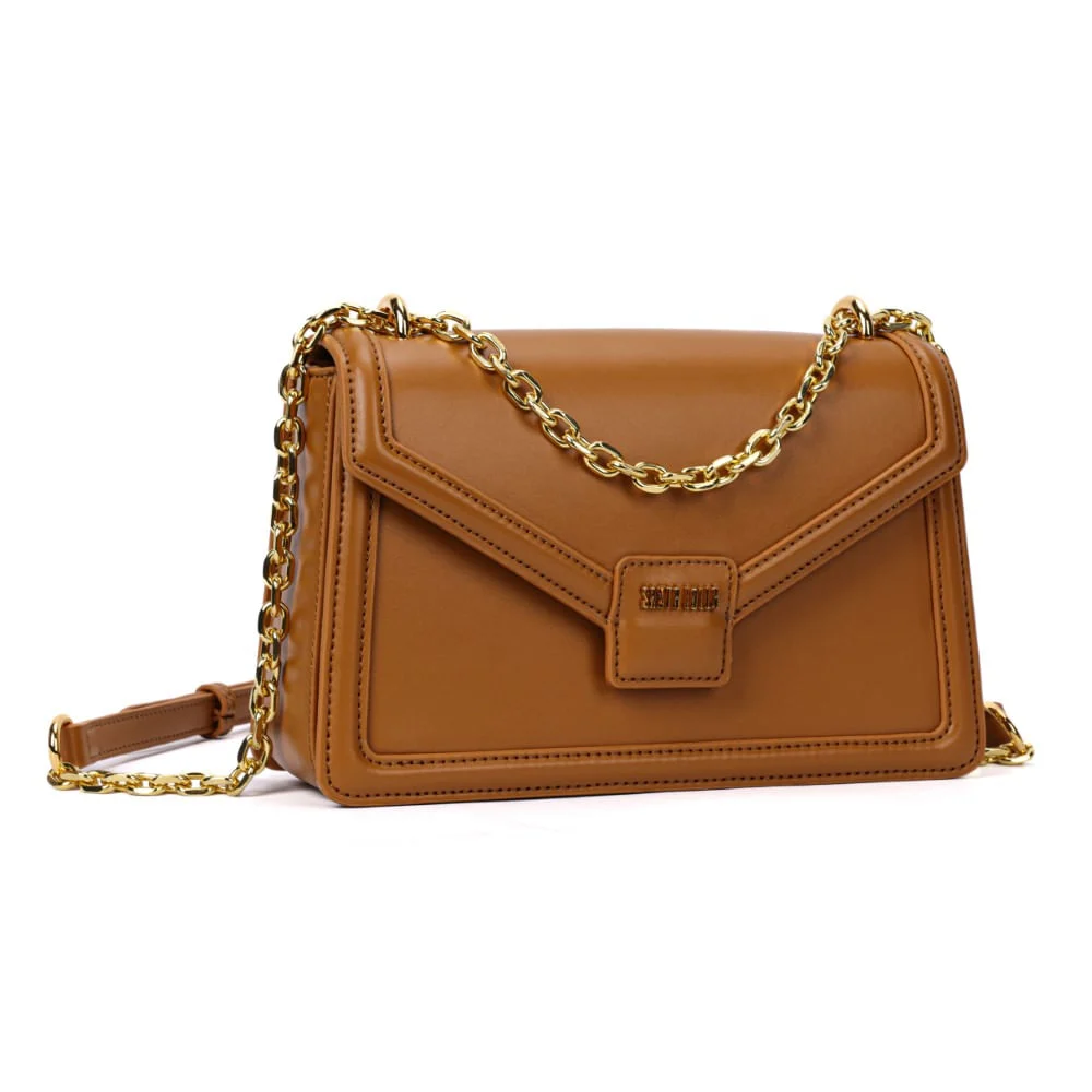 Bolsa Envelope Caramelo Soft Alça Corrente Transversal - vista 2 de 7