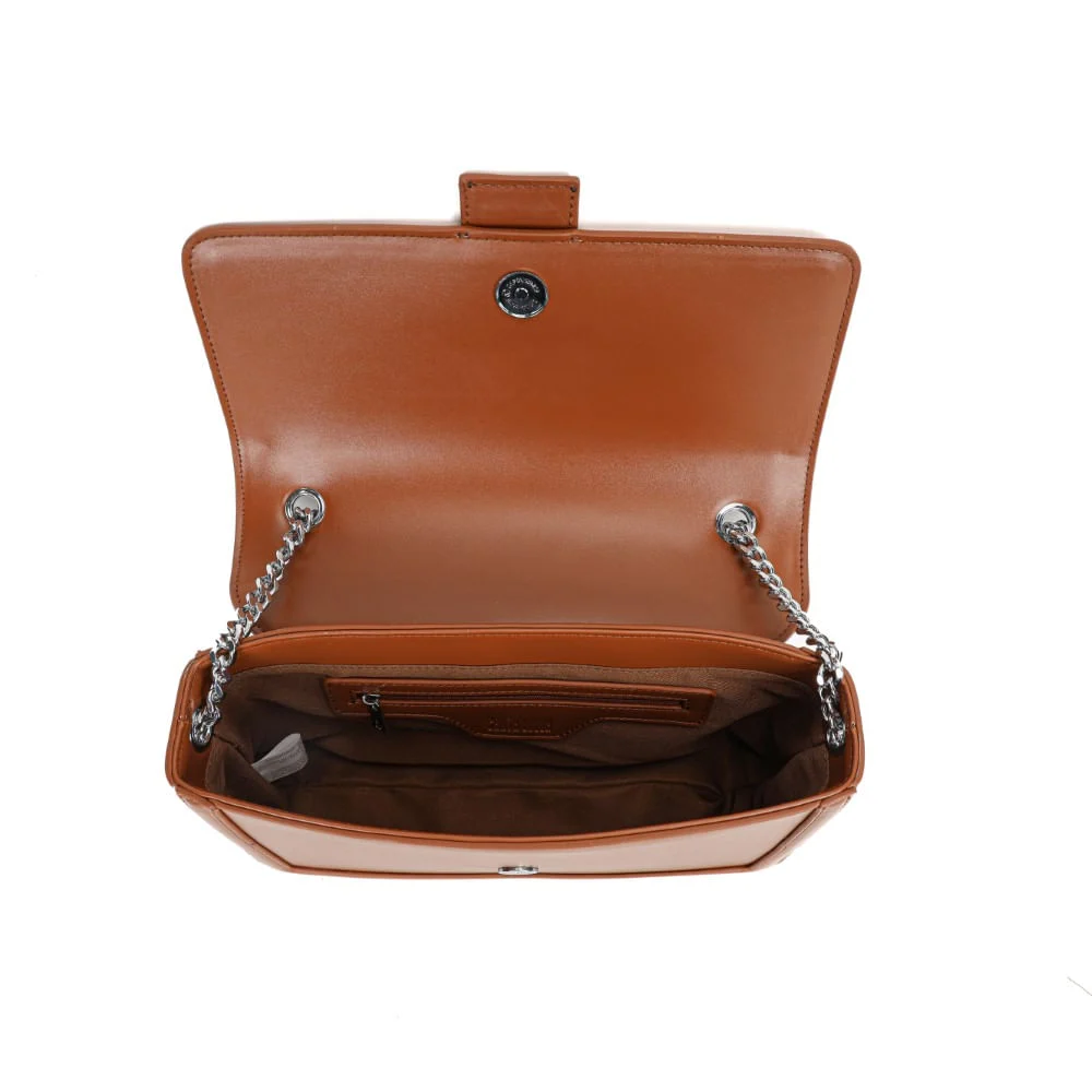 Bolsa Marrom Soft Alça Corrente Tiracolo - vista 5 de 6