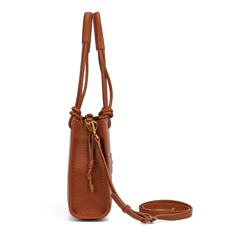 Bolsa Tote Floater Marrom Duas Alças - vista 4 de 5