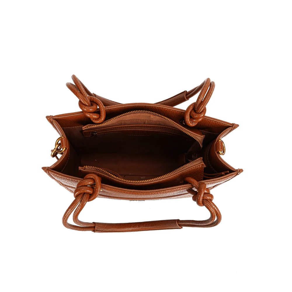 Bolsa Tote Floater Marrom Duas Alças - vista 5 de 5