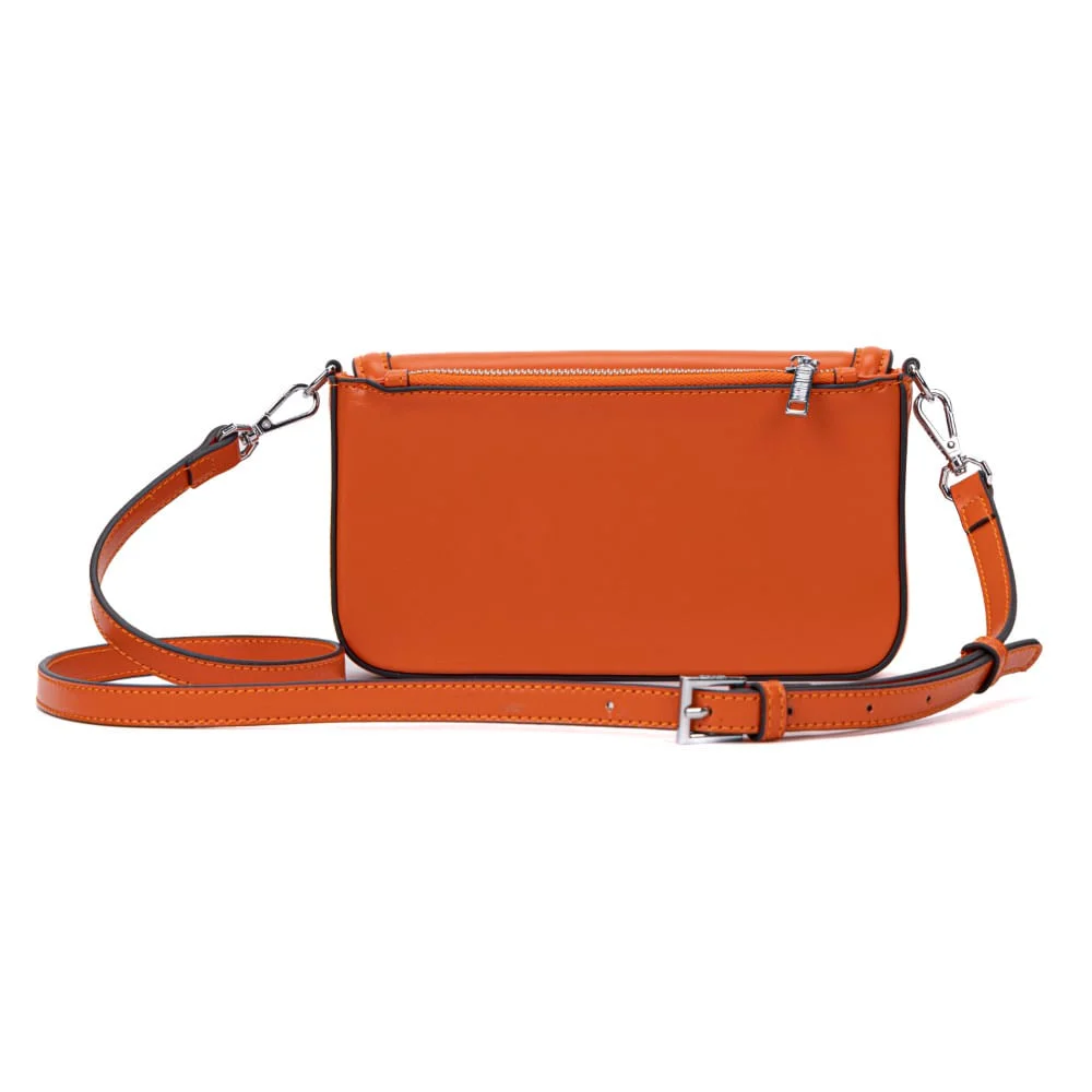 Bolsa Flap Bag Soft Laranja Alça Transversal - vista 6 de 6