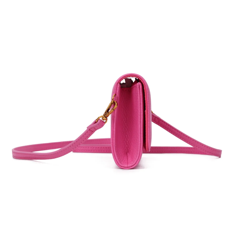 Bolsa Carteira Floater Rosa Pink Alça Transversal - vista 4 de 7