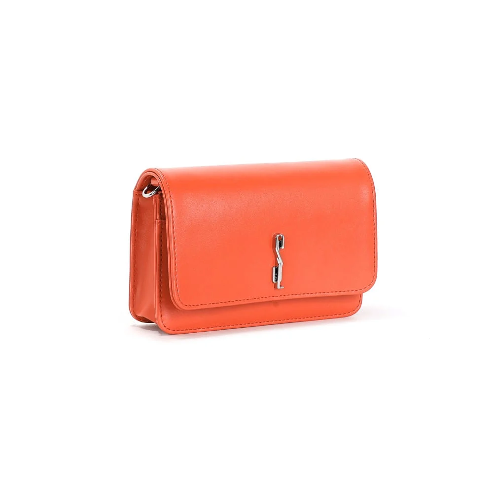 Bolsa Soft Laranja Alça Transversal - vista 2 de 3