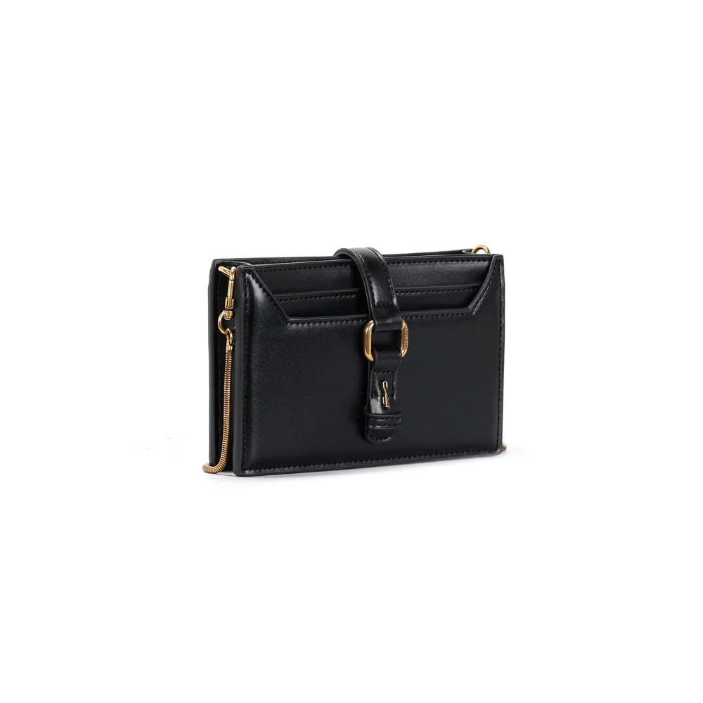 Bolsa Carteira Soft Preta Alça Transversal - vista 2 de 3
