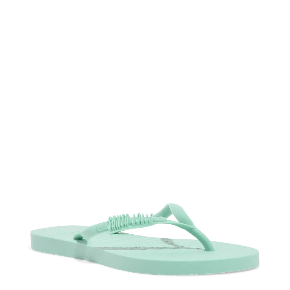 Chinelo Flip Flop Borracha Verde E Necessaire Transparente - vista 3 de 5