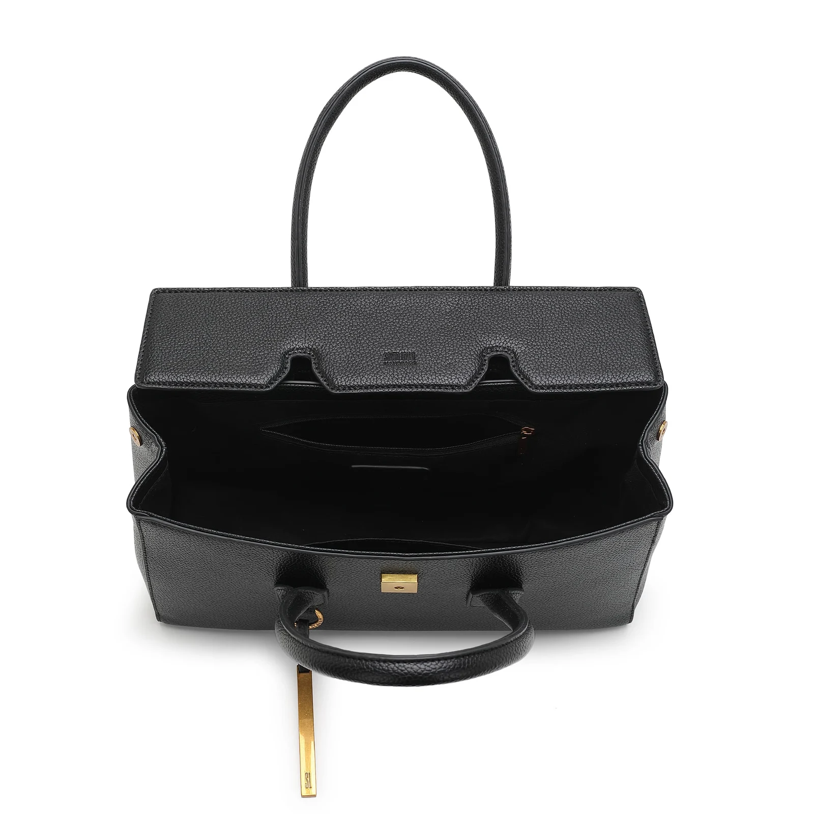Bolsa tote preta floater alça de mão - vista 3 de 4