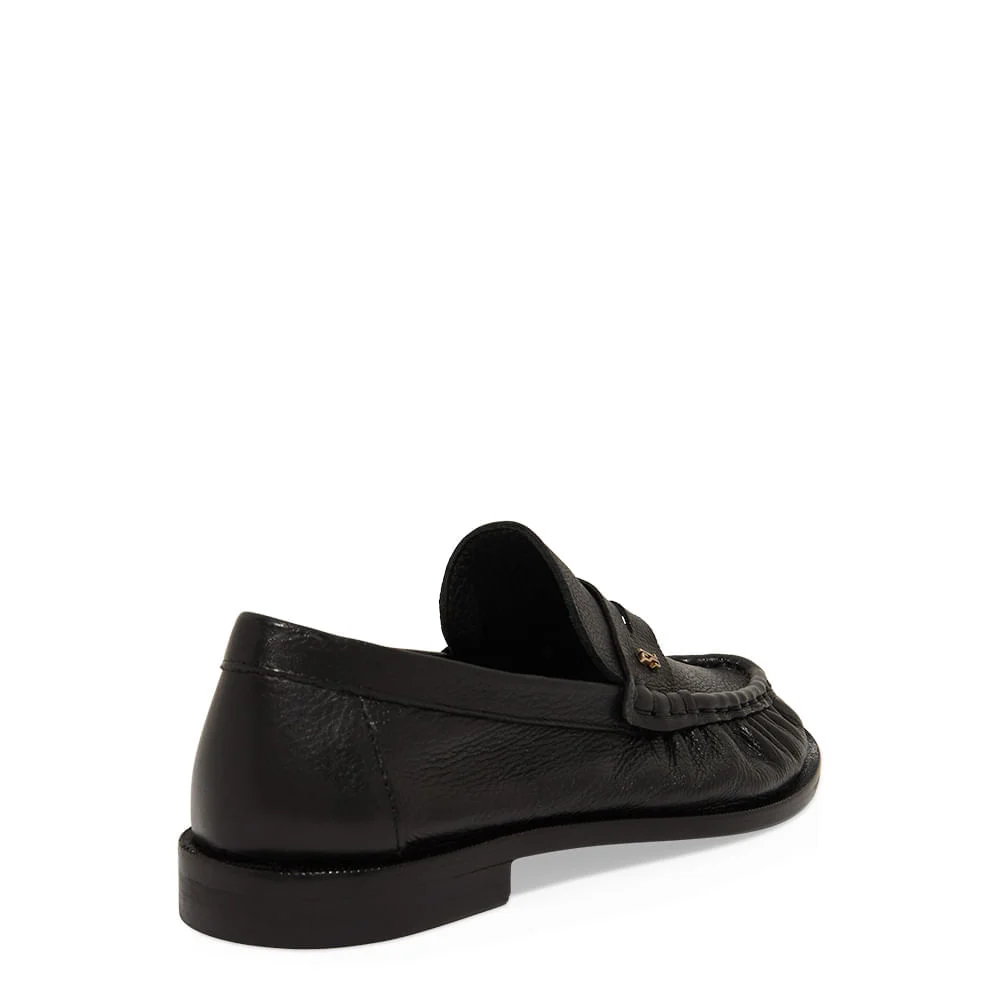 Mocassim Couro Confort Preto - vista 3 de 5