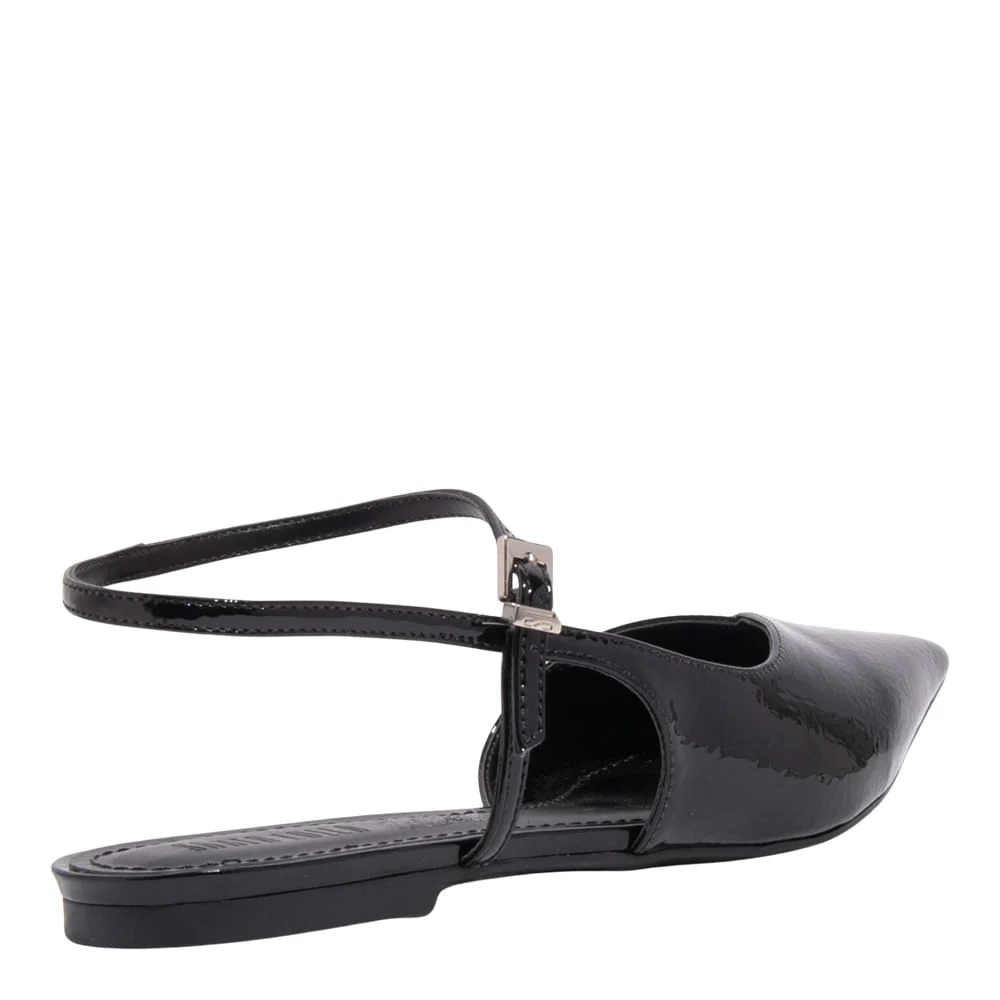 Sapatilha Bico Fino Preto Verniz Glossy - vista 4 de 4