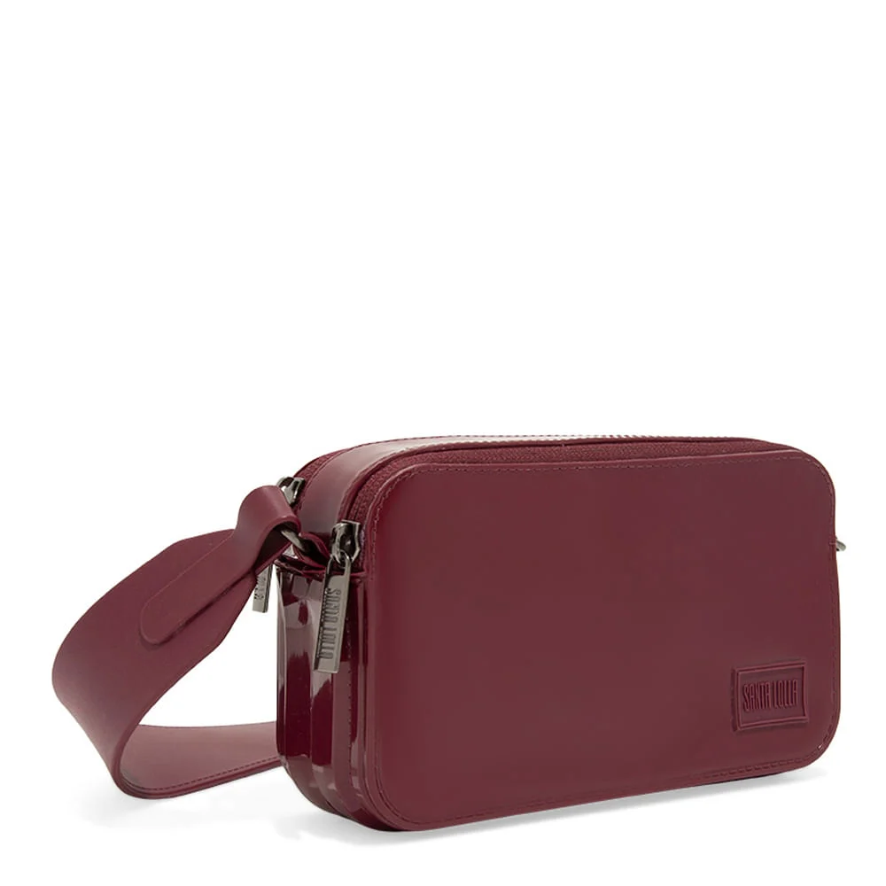 Bolsa Bag Borracha Bordô Transversal - vista 2 de 3
