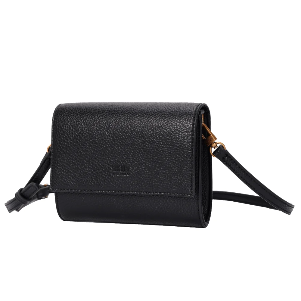 Bolsa Carteira Pequena Floater Preta Alça Transversal - vista 2 de 5
