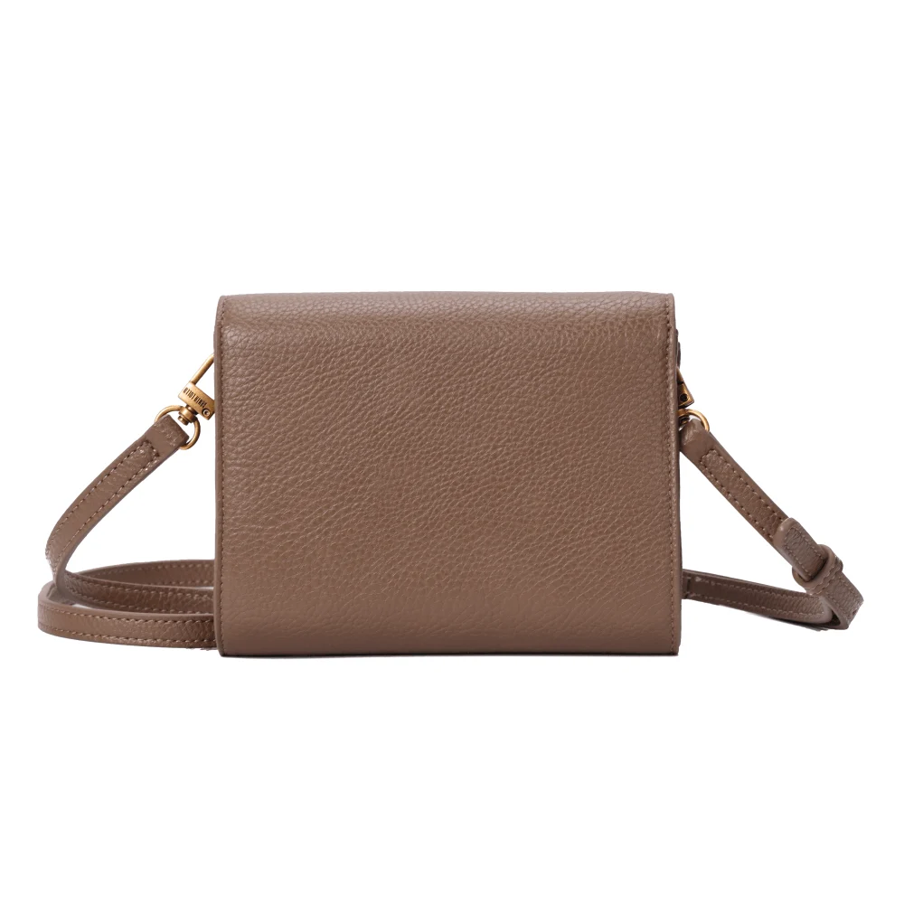 Bolsa Carteira Floater Marrom Alça Transversal - vista 4 de 5