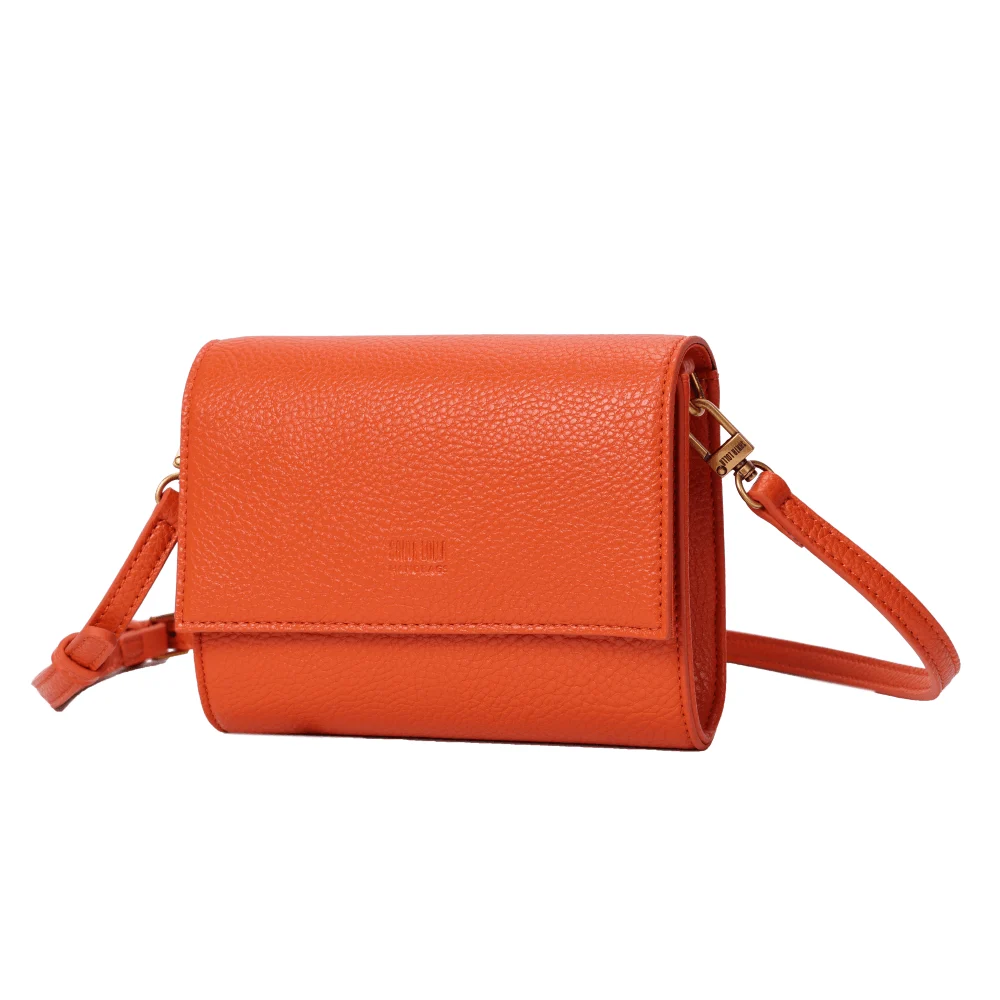 Bolsa Carteira Floater Laranja Caju Alça Transversal - vista 3 de 6