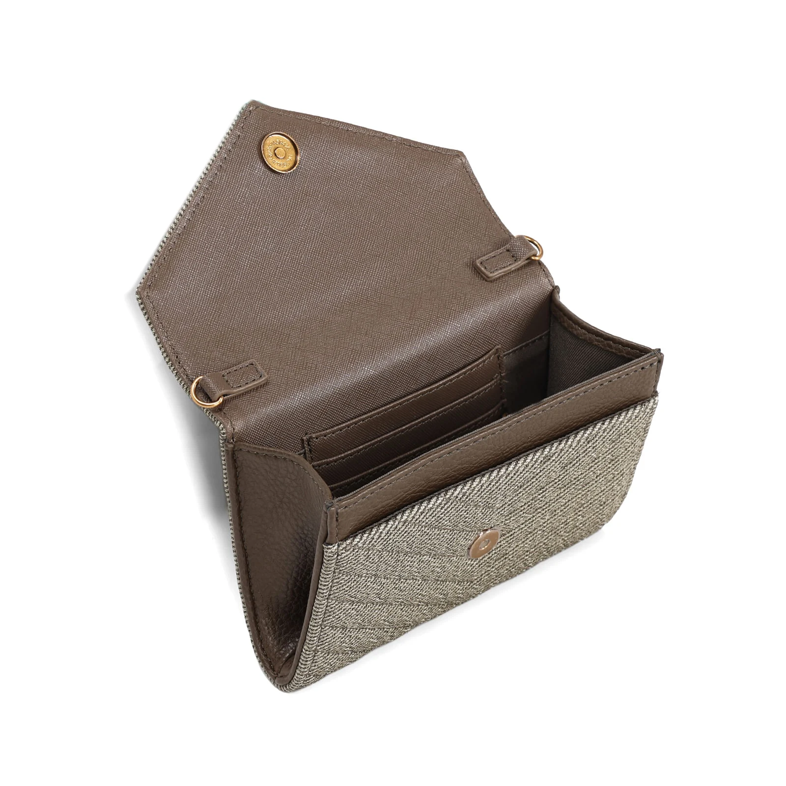 Bolsa Carteira Pequena Canvas Verde Alça Transversal - vista 3 de 3