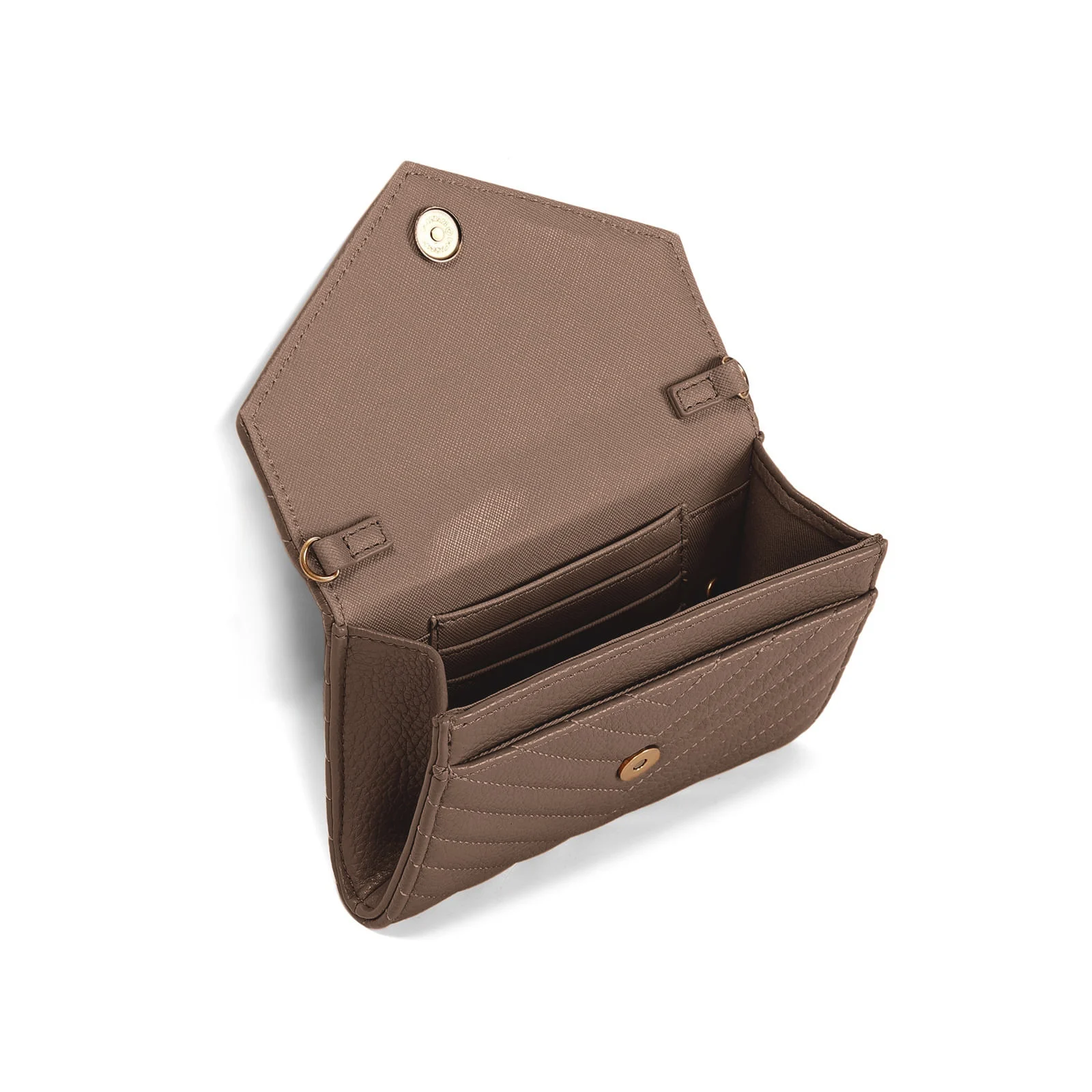 Bolsa Carteira Pequena Floater Marrom Alça Transversal - vista 3 de 3