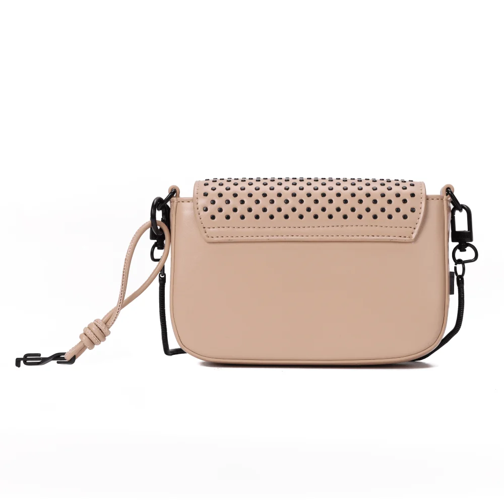 Bolsa Pequena Soft Bege Alça Transversal - vista 5 de 7