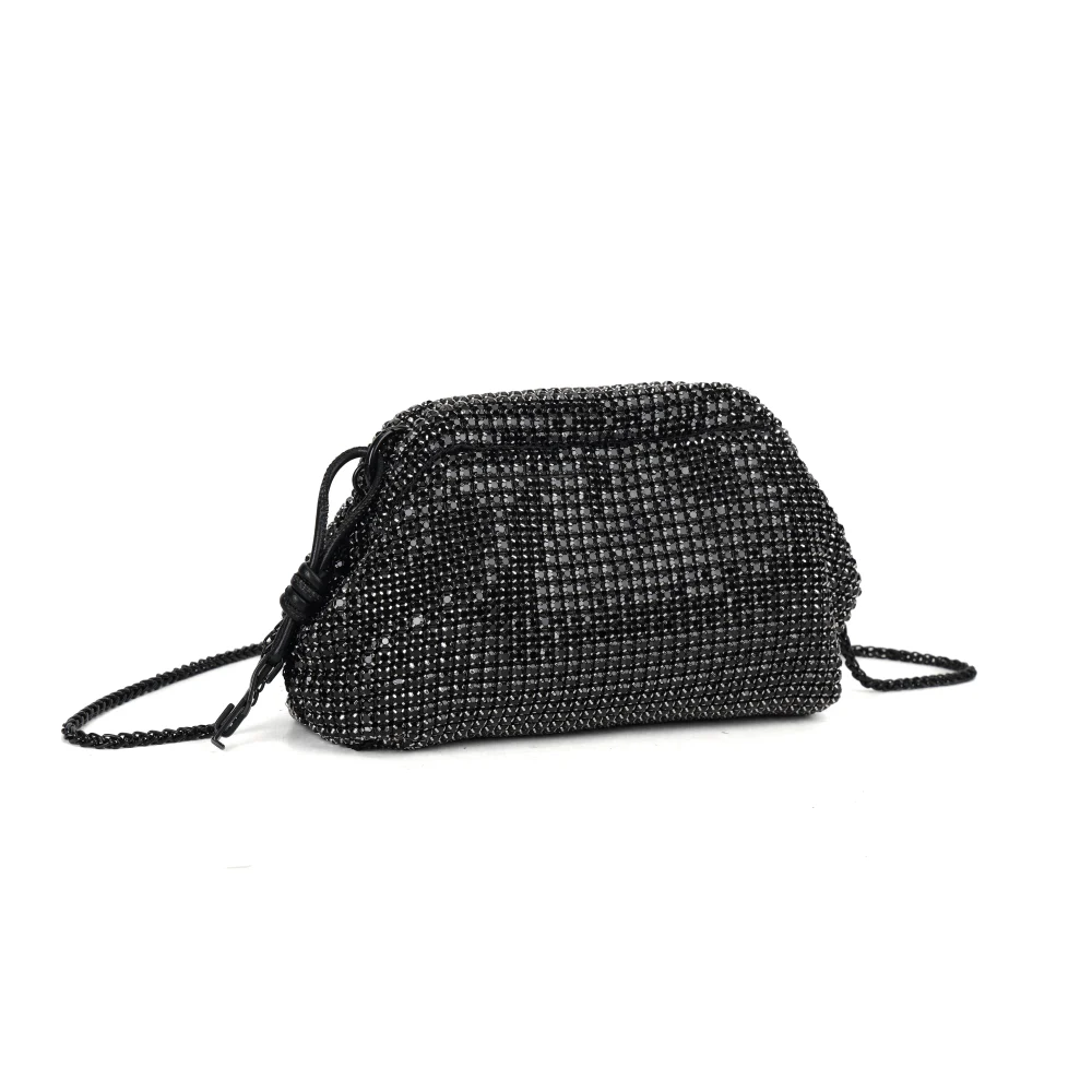 Bolsa Pouch Cristal Preta Alça Transversal - vista 2 de 7