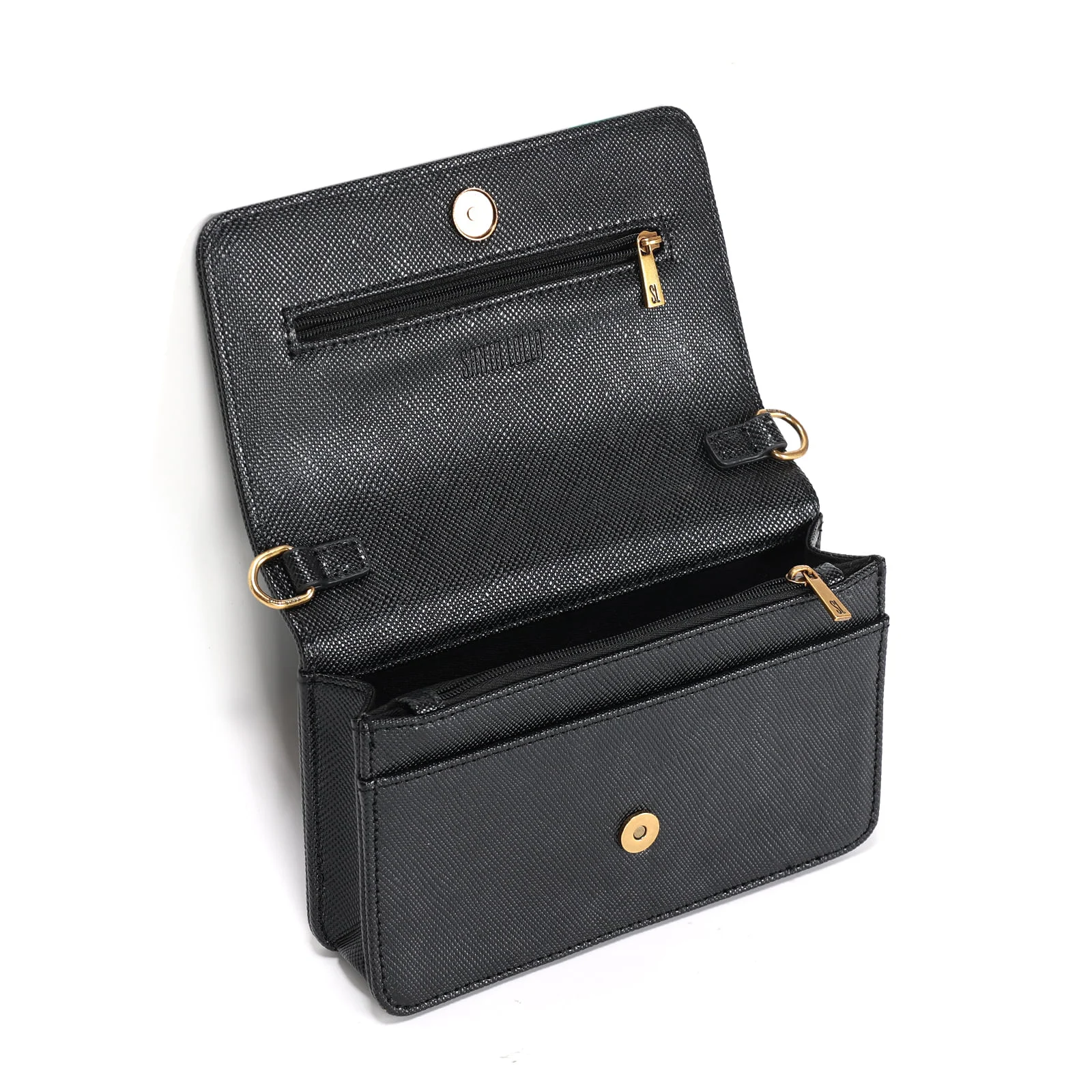 Bolsa Pequena Risco Preto Alça Transversal - vista 3 de 3
