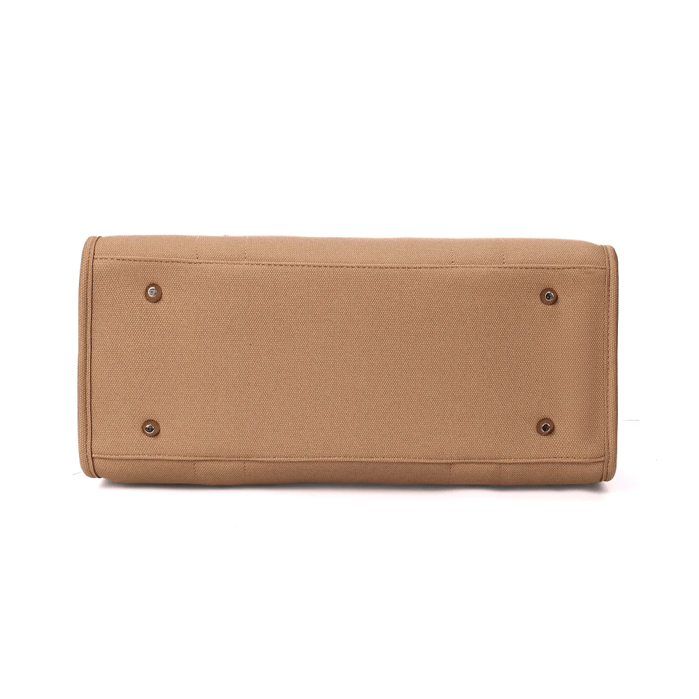 Bolsa Shopper Canvas Bege Duas Alças - vista 6 de 7