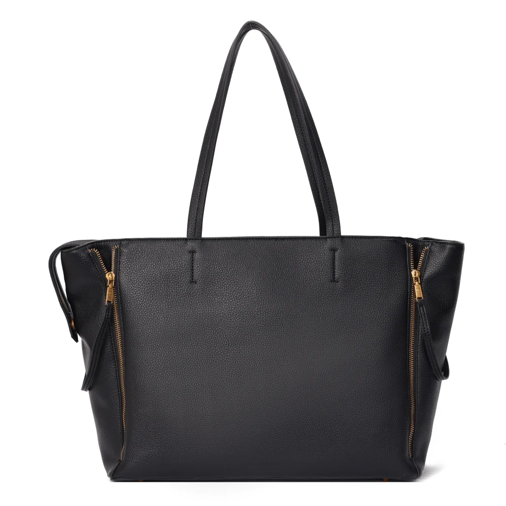Bolsa Grande Floater Preta Alça De Ombro - vista 5 de 6
