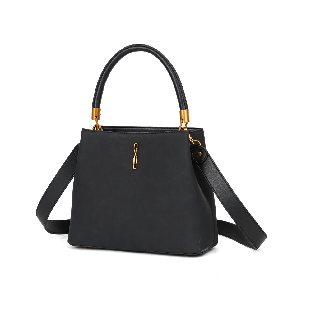 Bolsa Tote Camurça Preta Duas Alças - vista 5 de 9