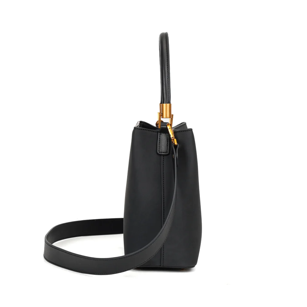 Bolsa Tote Camurça Preta Duas Alças - vista 6 de 9