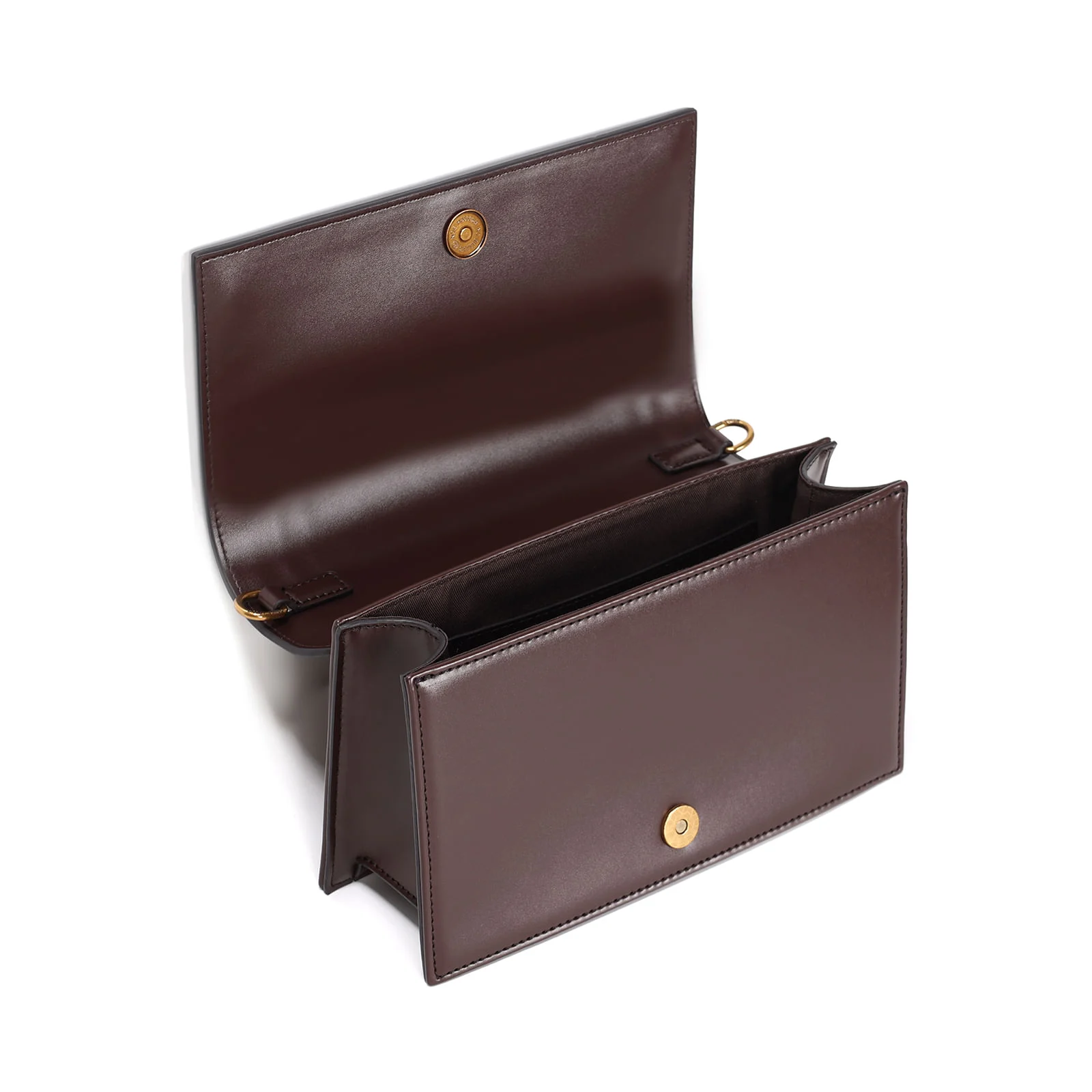 Bolsa Pequena Canvas Marrom Alça Transversal - vista 3 de 3