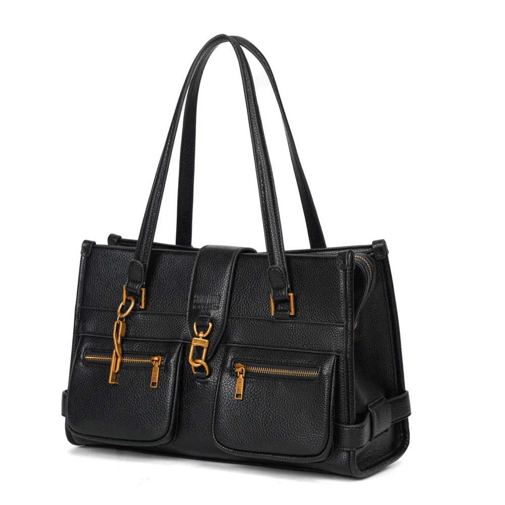 Bolsa Floater Preta Alça De Ombro - vista 3 de 6