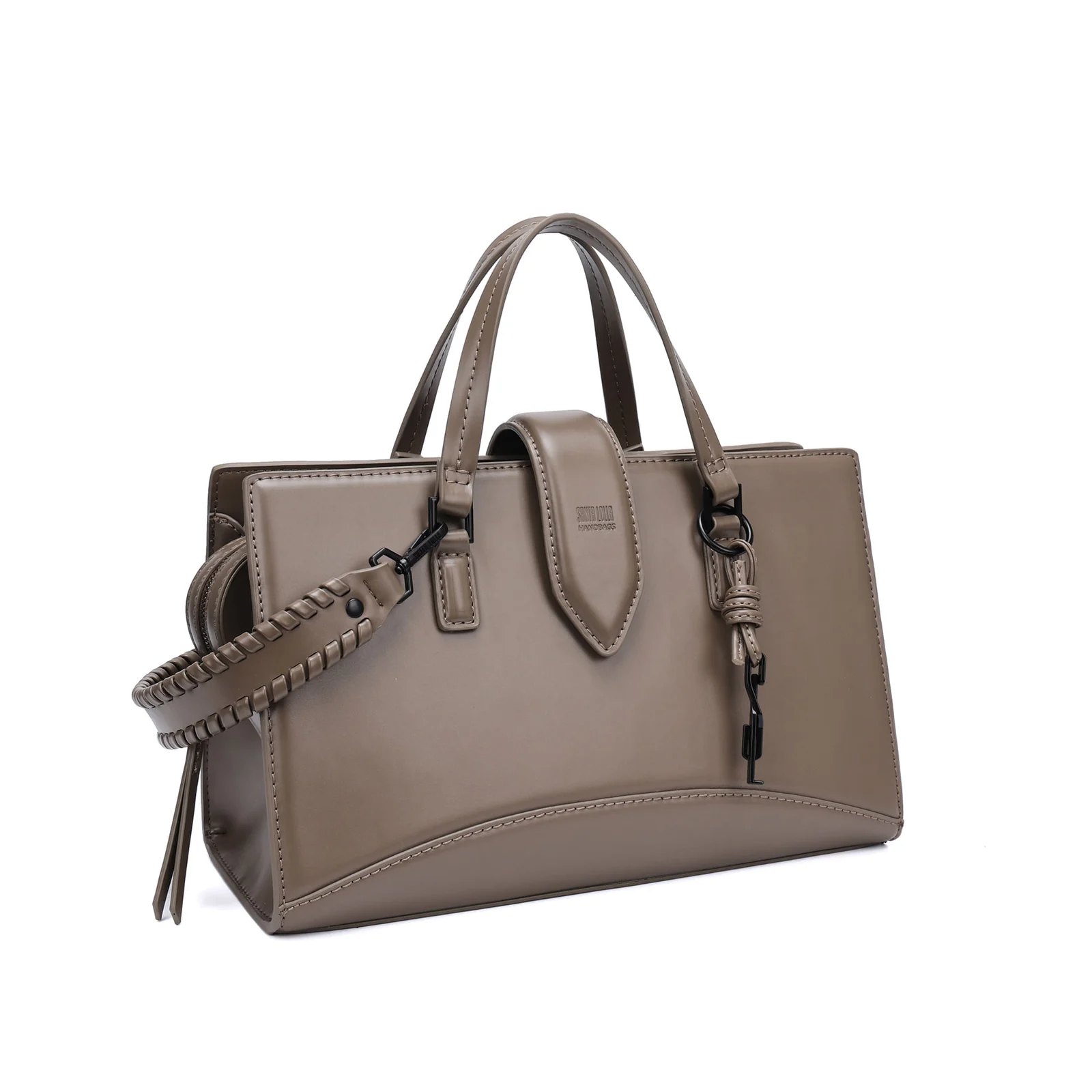 Bolsa Soft Cinza Duas Alças - vista 3 de 6