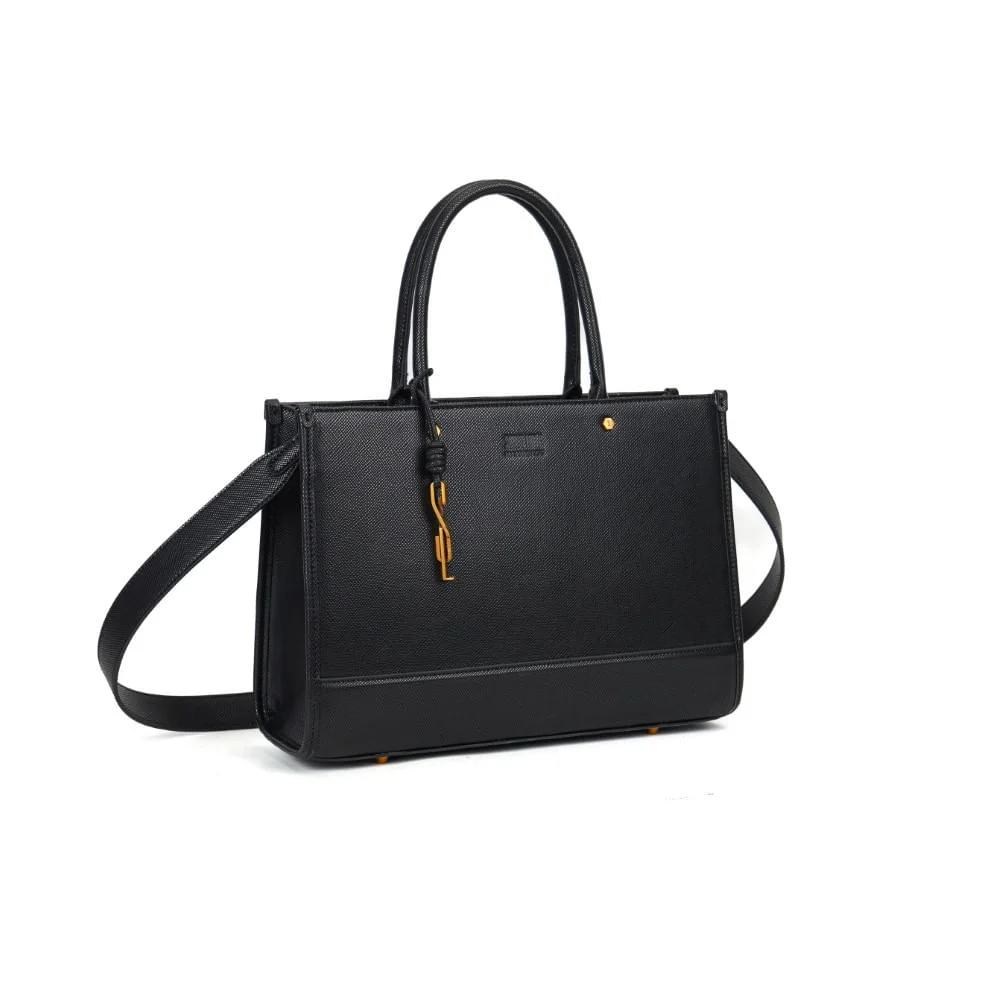 Bolsa Tote Risco Preta Duas Alças - vista 2 de 5
