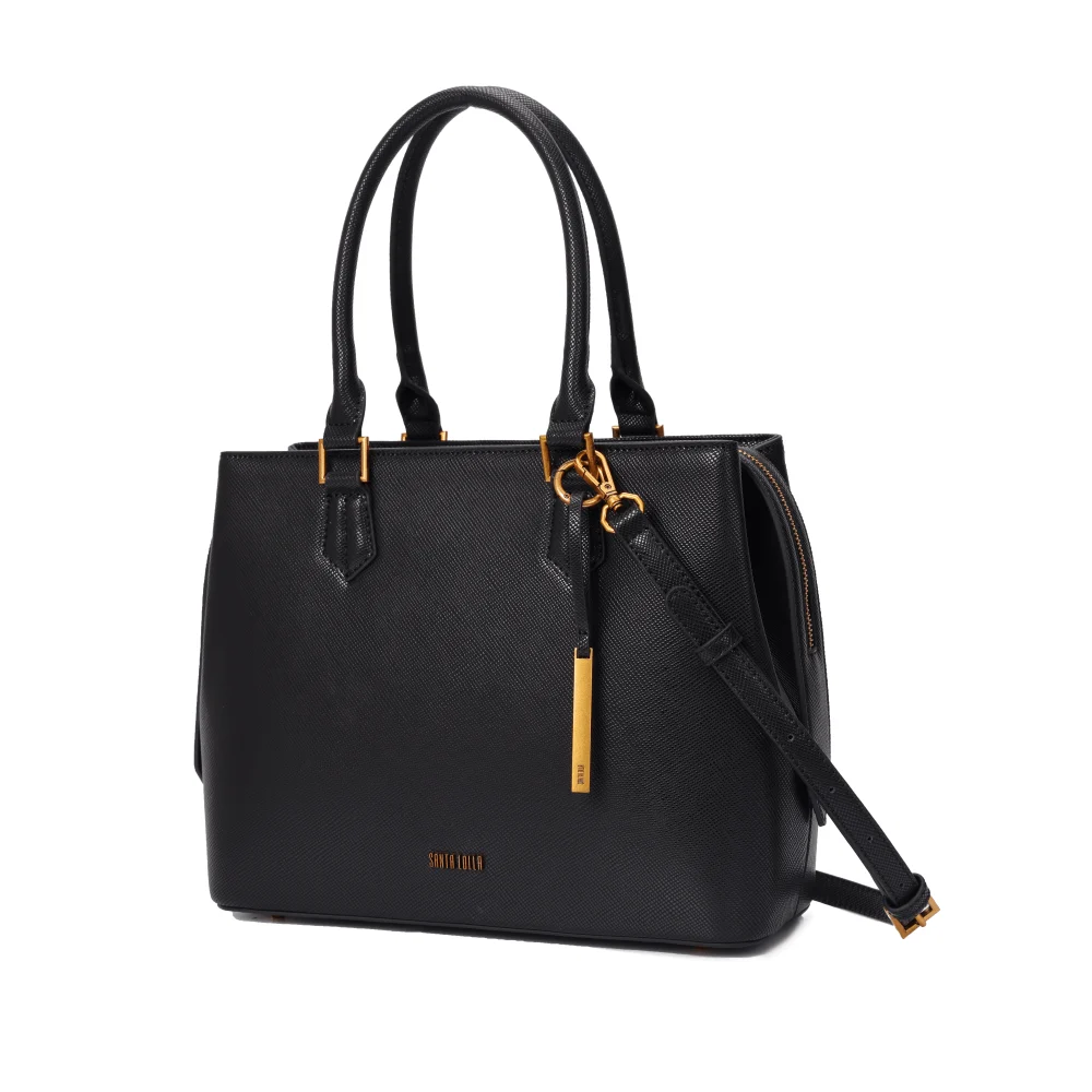 Bolsa Tote Risco Preta Duas Alças - vista 2 de 4