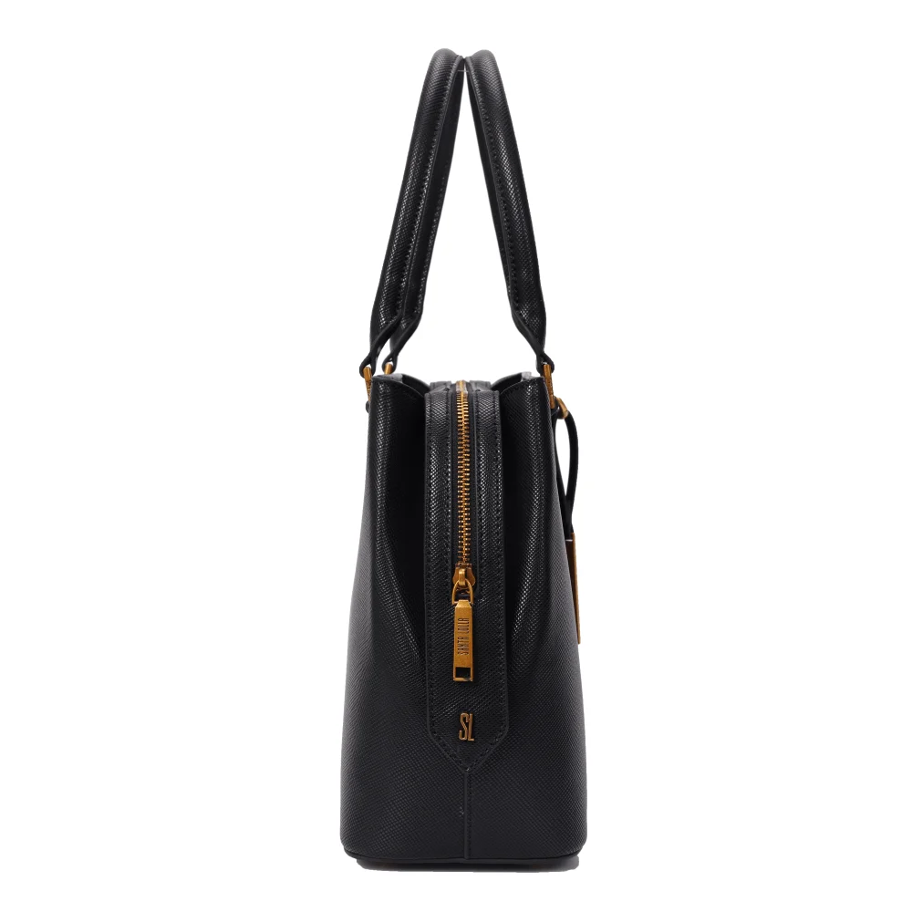 Bolsa Tote Risco Preta Duas Alças - vista 3 de 4