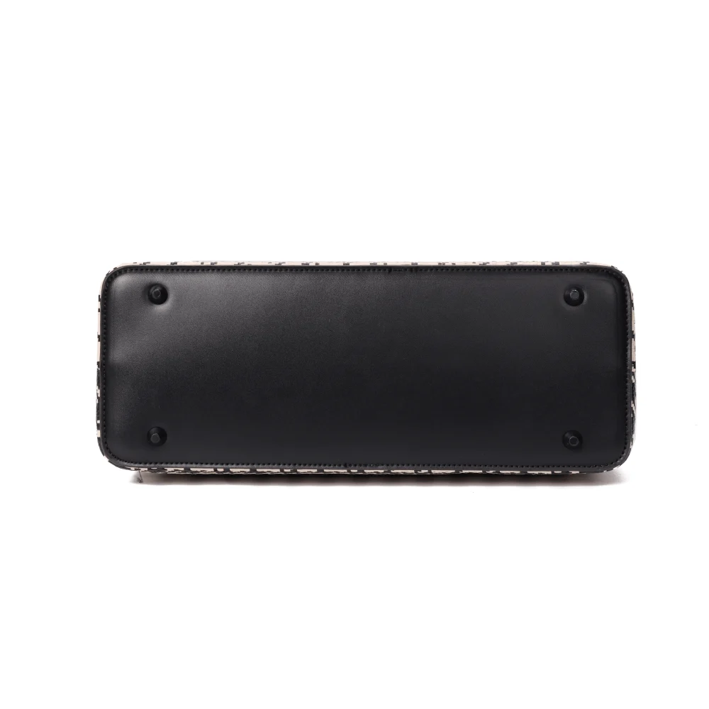 Bolsa Tote Tramado Preto E Branco Duas Alças - vista 5 de 5