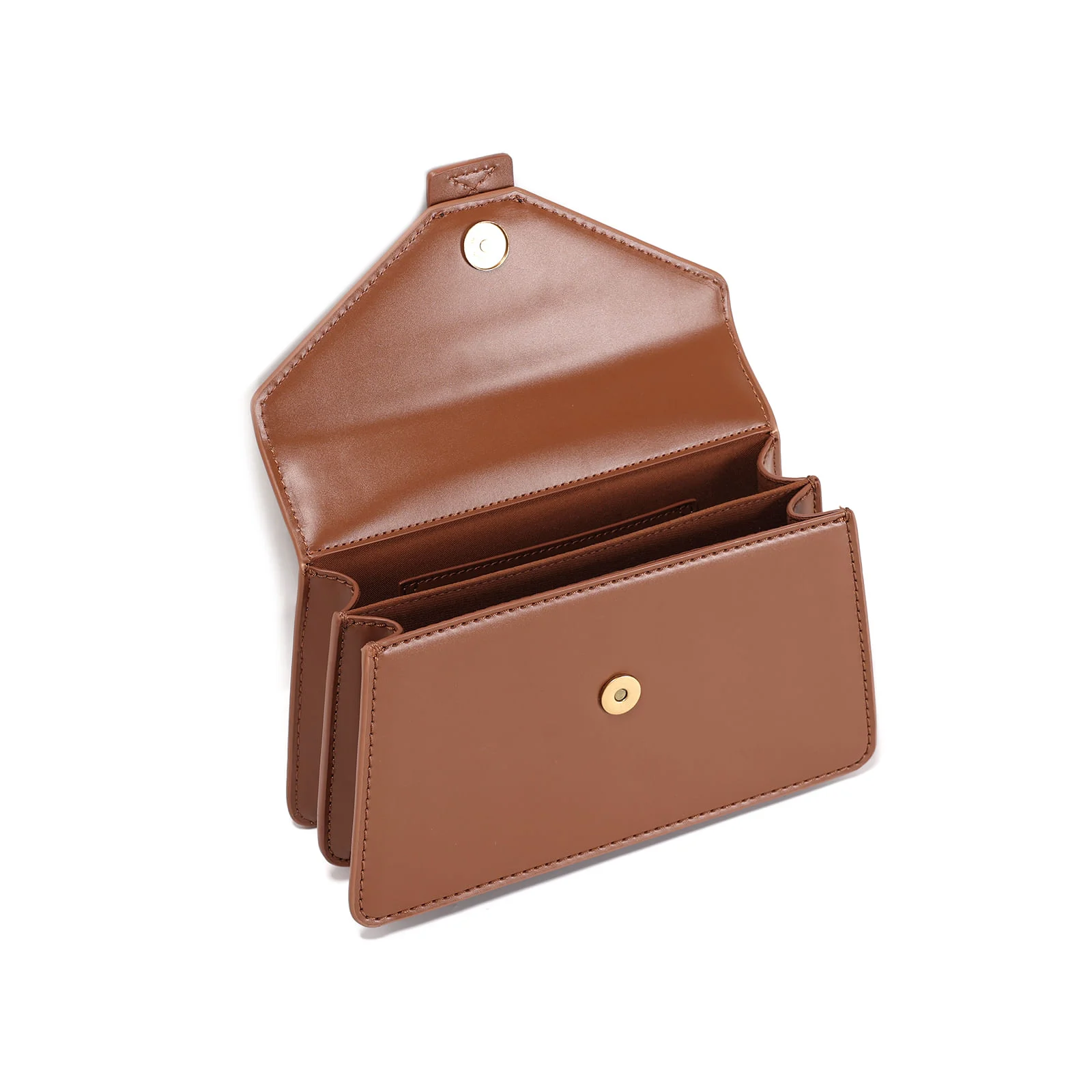 Bolsa Envelope Marrom Safari Soft Duas Alças - vista 3 de 3