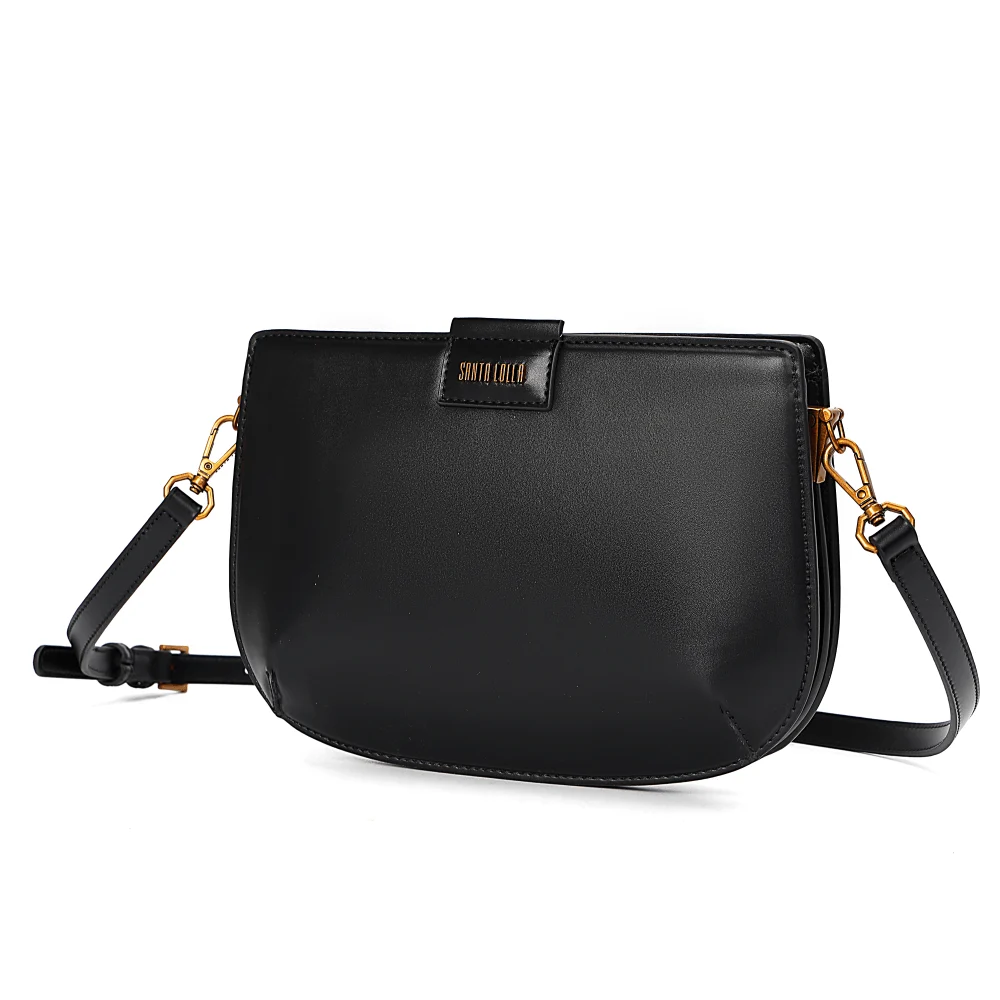 Bolsa Média Soft Preta Alça Transversal - vista 3 de 6