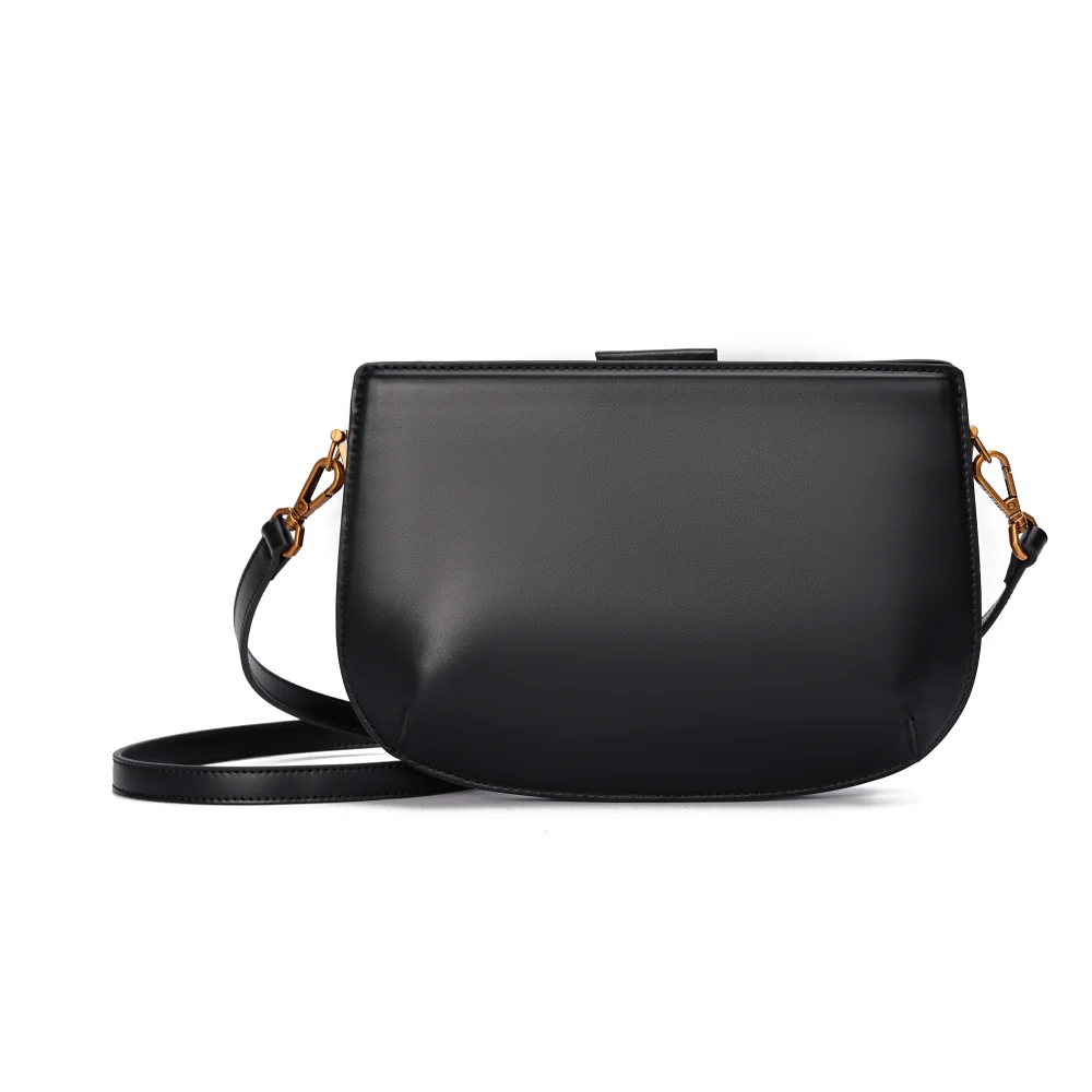 Bolsa Média Soft Preta Alça Transversal - vista 5 de 6