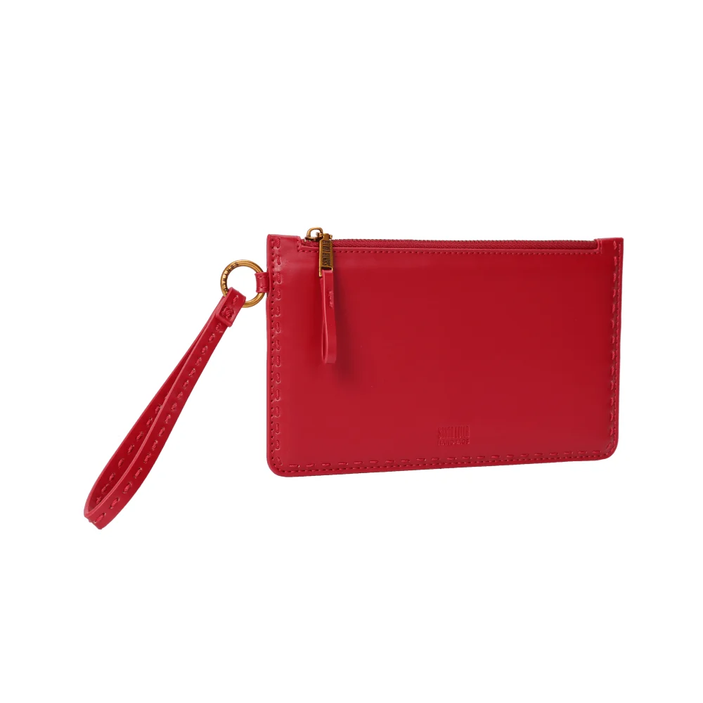 Clutch Soft Vermelha Alça De Mão - vista 2 de 6
