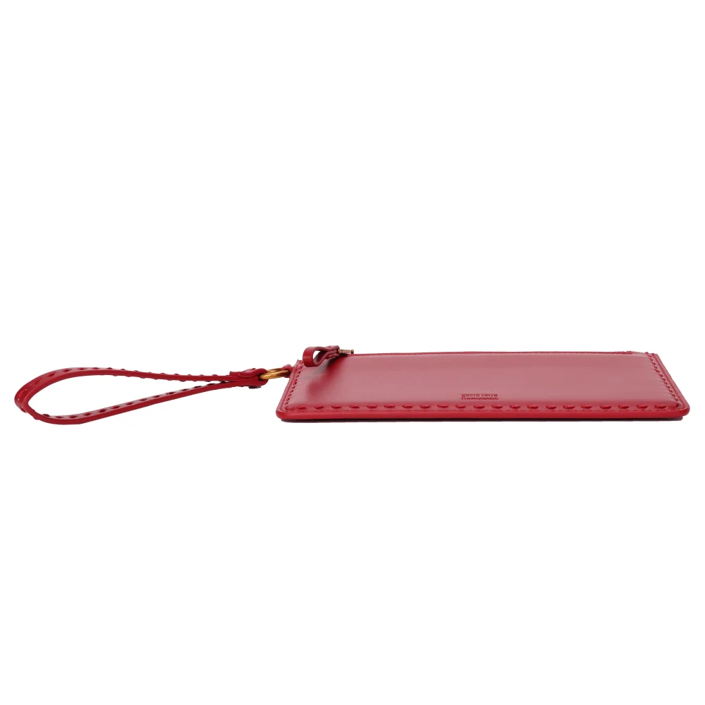 Clutch Soft Vermelha Alça De Mão - vista 6 de 6