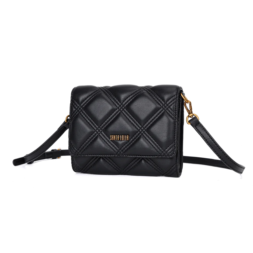 Bolsa Carteira Soft Preta Alça Transversal - vista 3 de 6
