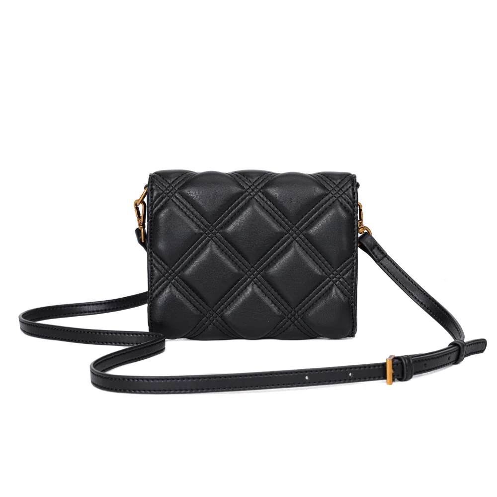 Bolsa Carteira Soft Preta Alça Transversal - vista 5 de 6