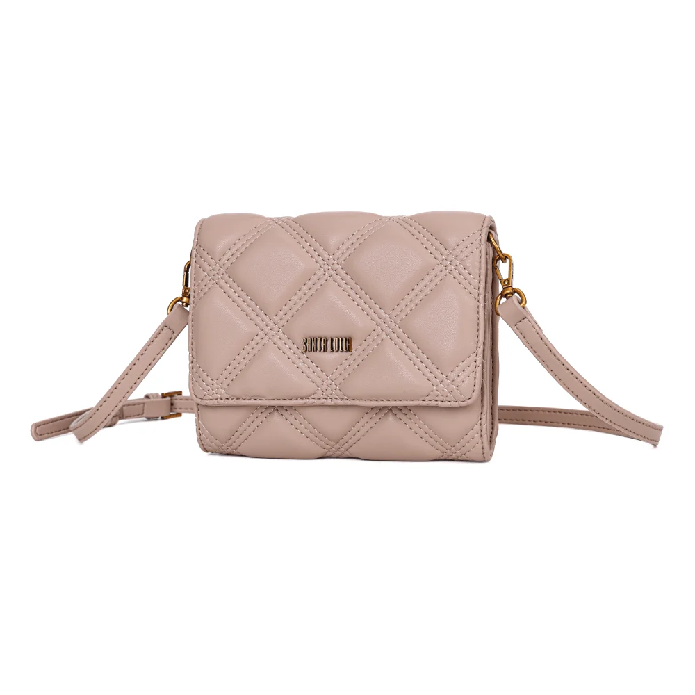 Bolsa Carteira  Soft Bege Alça Transversal - vista 3 de 6