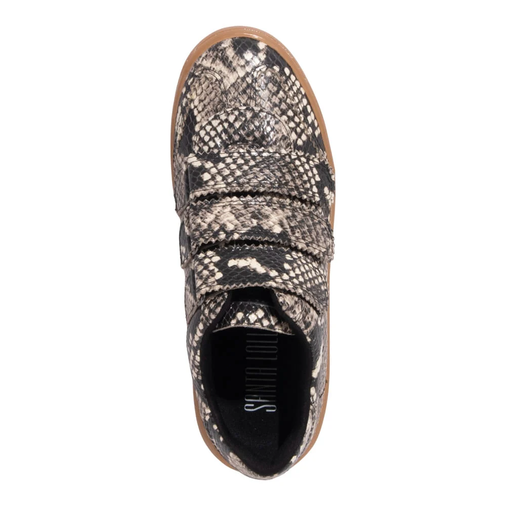 Tênis Couro Velcro Animal Print Estampa Animal Print Cobra - vista 4 de 4